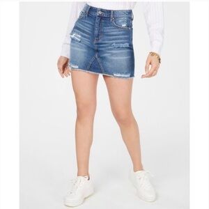 🆕Tinseltown, Denim Destructed Skirt, Size 5